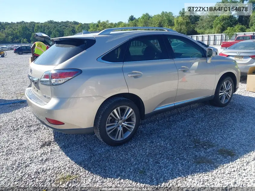 2015 LEXUS RX VIN 2T2ZK1BA4FC154878 — фото 4