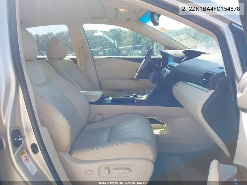 2015 LEXUS RX VIN 2T2ZK1BA4FC154878 — фото 5