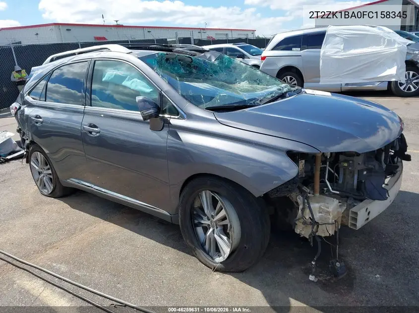 LEXUS RX 2015, VIN 2T2ZK1BA0FC158345