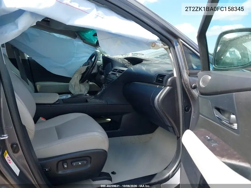 2015 LEXUS RX VIN 2T2ZK1BA0FC158345 — фото 5