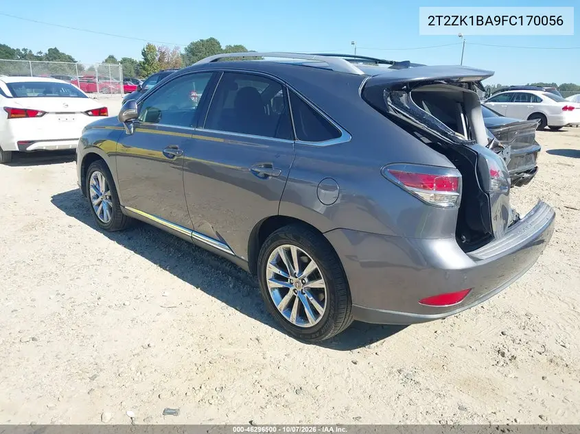 2015 LEXUS RX VIN 2T2ZK1BA9FC170056 — фото 3