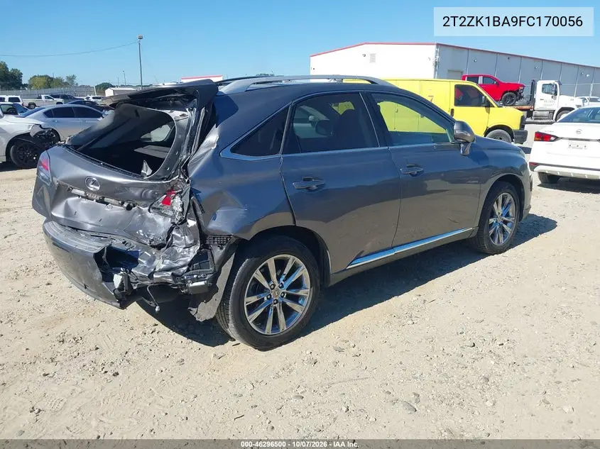 2015 LEXUS RX VIN 2T2ZK1BA9FC170056 — фото 4