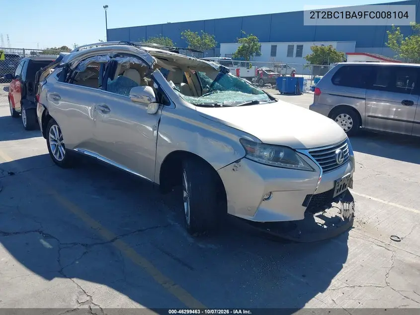 LEXUS RX 2015, VIN 2T2BC1BA9FC008104