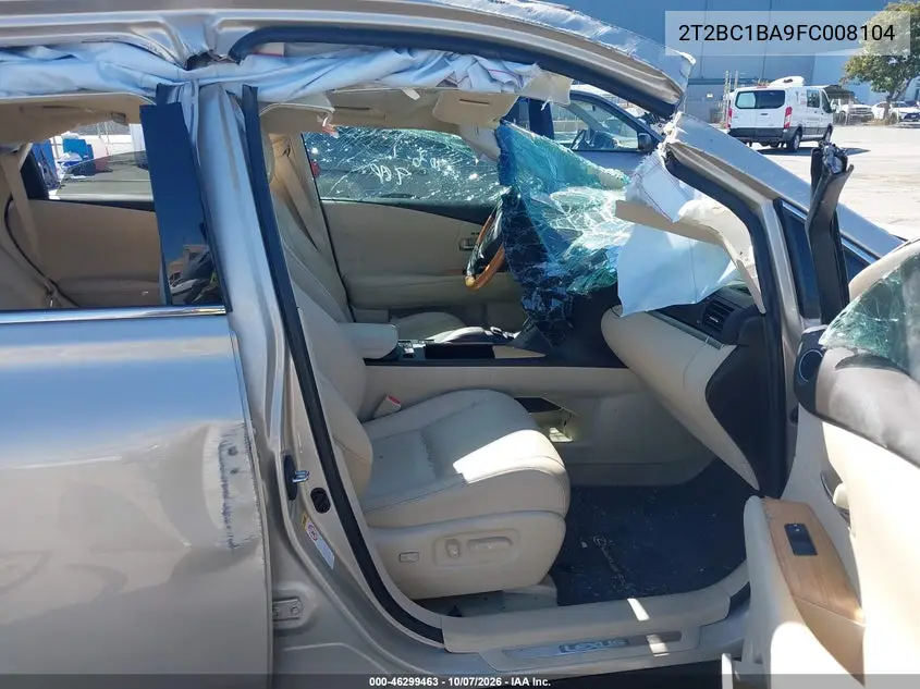 2015 LEXUS RX VIN 2T2BC1BA9FC008104 — фото 5