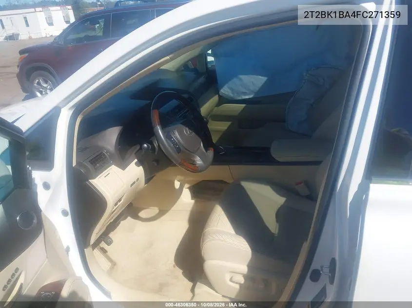 2015 LEXUS RX VIN 2T2BK1BA4FC271359 — фото 5