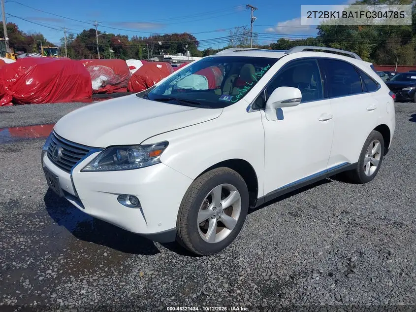 2015 LEXUS RX VIN 2T2BK1BA1FC304785 — фото 2
