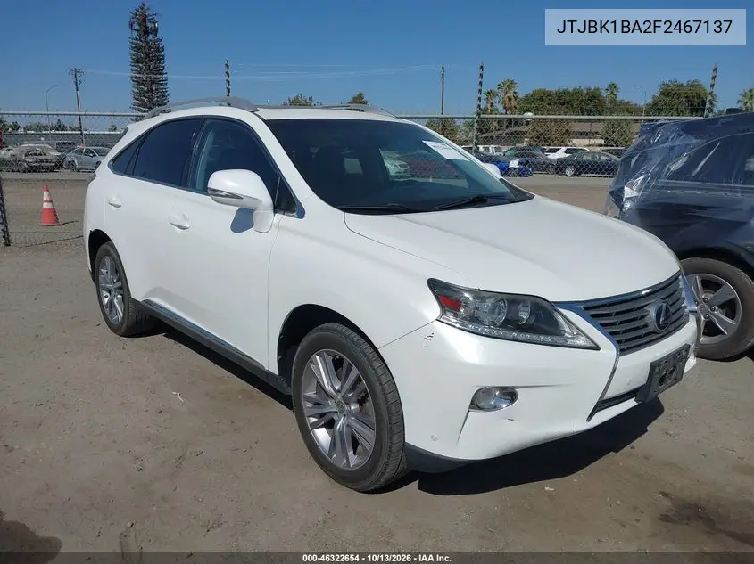 LEXUS RX 2015, VIN JTJBK1BA2F2467137