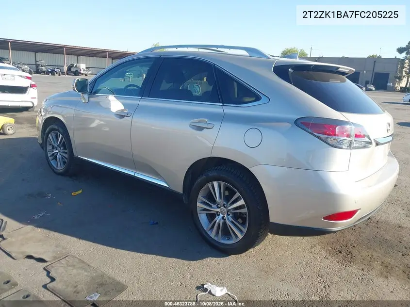 2015 LEXUS RX VIN 2T2ZK1BA7FC205225 — фото 3