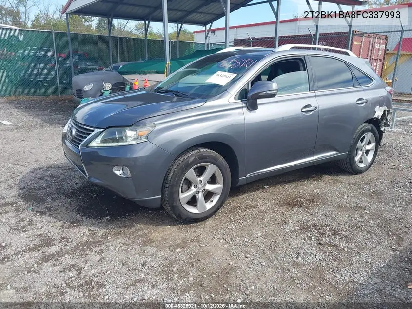 2015 LEXUS RX VIN 2T2BK1BA8FC337993 — фото 2