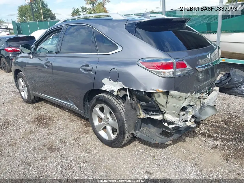 2015 LEXUS RX VIN 2T2BK1BA8FC337993 — фото 3