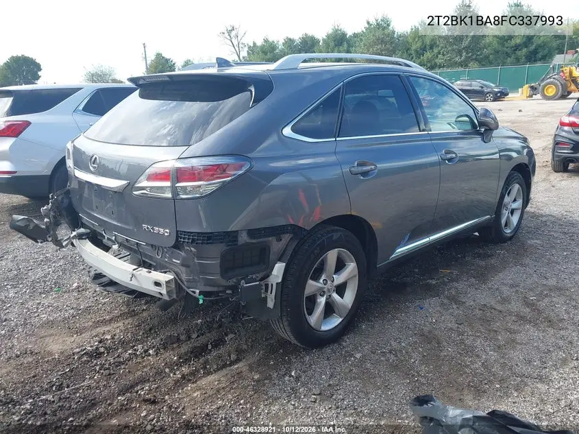 2015 LEXUS RX VIN 2T2BK1BA8FC337993 — фото 4