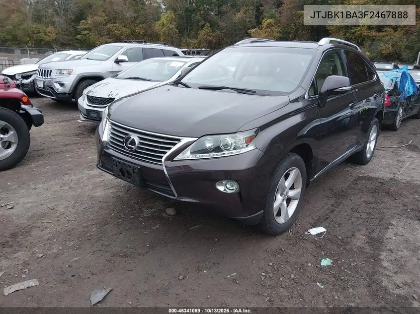 2015 LEXUS RX VIN JTJBK1BA3F2467888 — фото 2