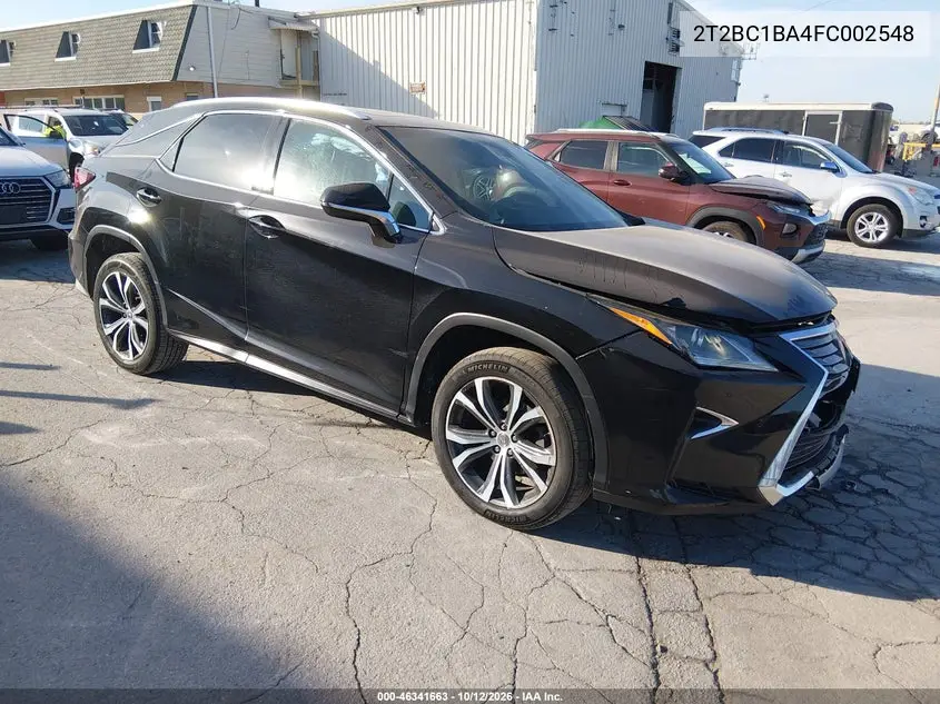 LEXUS RX 2015, VIN 2T2BC1BA4FC002548