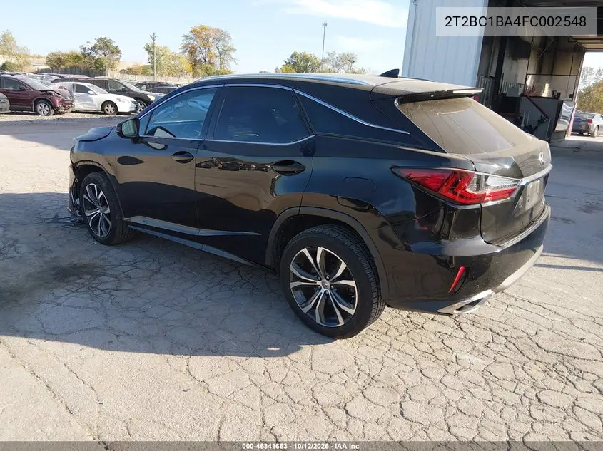 2015 LEXUS RX VIN 2T2BC1BA4FC002548 — фото 3