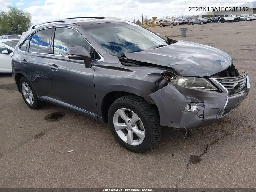 LEXUS RX 2015, VIN 2T2BK1BA1FC288152