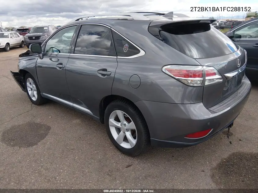 2015 LEXUS RX VIN 2T2BK1BA1FC288152 — фото 3