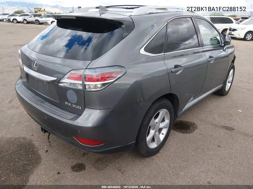 2015 LEXUS RX VIN 2T2BK1BA1FC288152 — фото 4