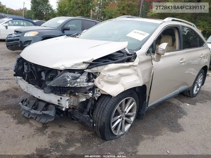 2015 LEXUS RX VIN 2T2BK1BA4FC339157 — фото 2