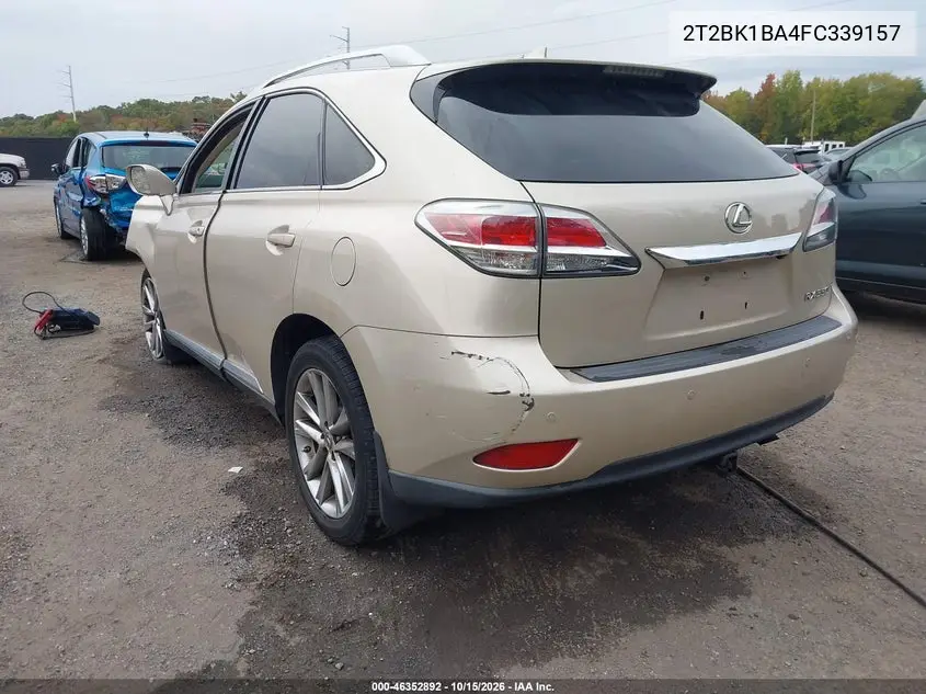 2015 LEXUS RX VIN 2T2BK1BA4FC339157 — фото 3