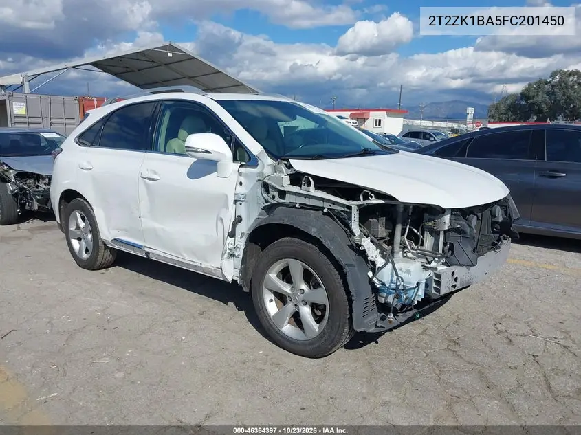 LEXUS RX 2015, VIN 2T2ZK1BA5FC201450