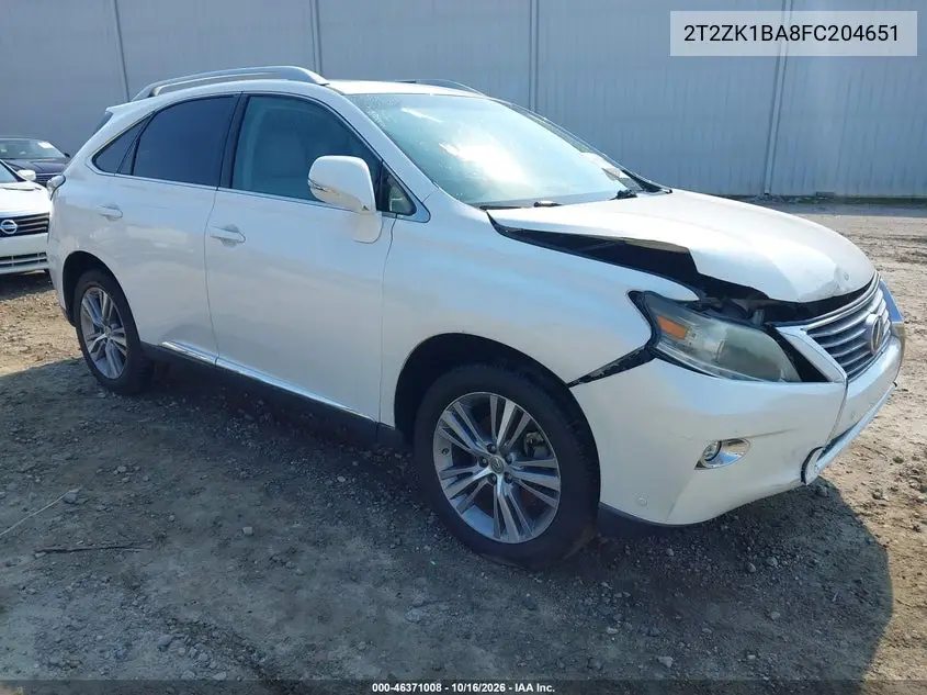 LEXUS RX 2015, VIN 2T2ZK1BA8FC204651