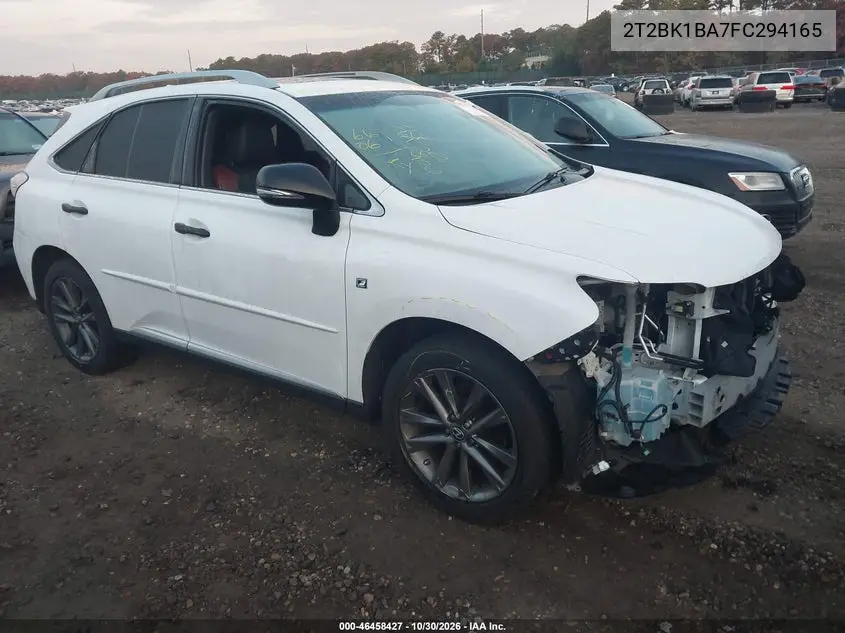 LEXUS RX 2015, VIN 2T2BK1BA7FC294165