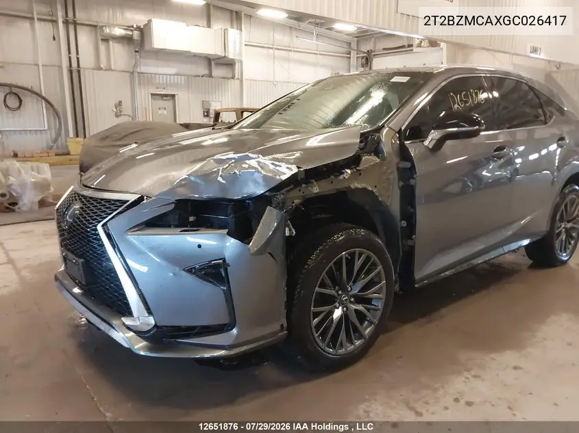 2016 LEXUS RX VIN 2T2BZMCAXGC026417 — фото 6