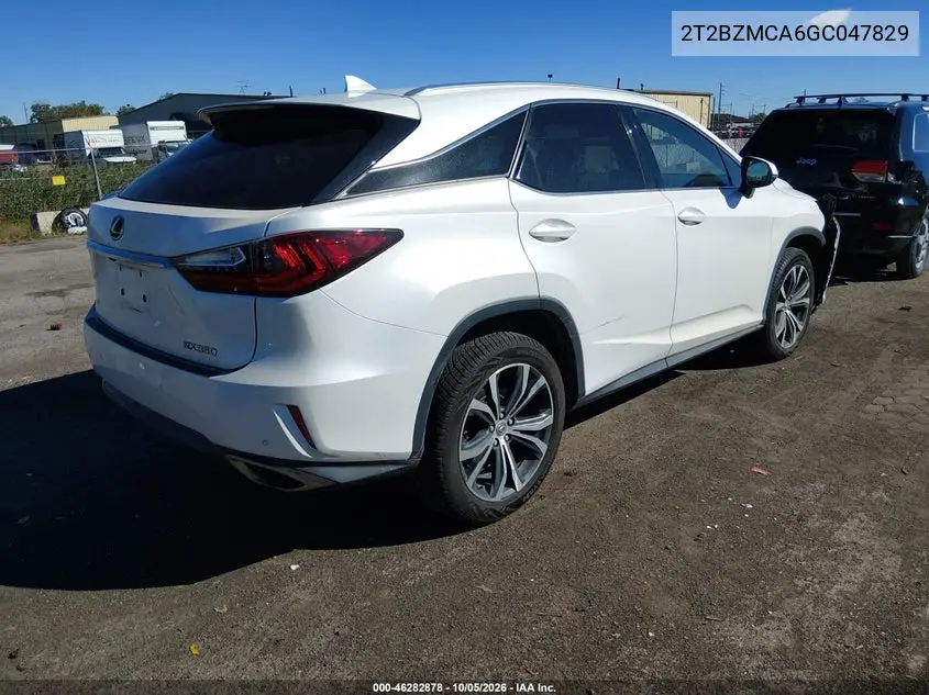 2016 LEXUS RX VIN 2T2BZMCA6GC047829 — фото 4
