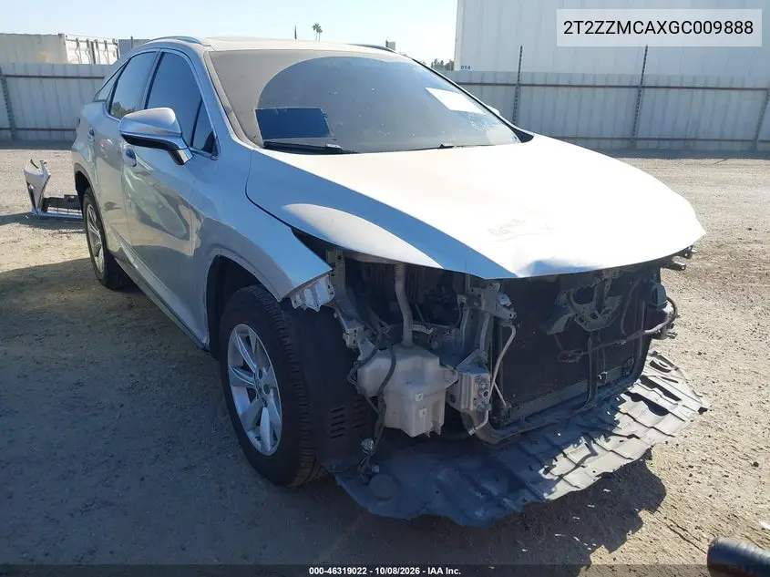 LEXUS RX 2016, VIN 2T2ZZMCAXGC009888