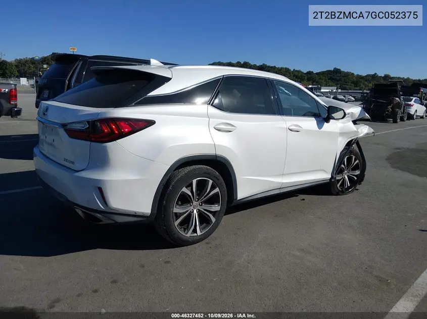 2016 LEXUS RX VIN 2T2BZMCA7GC052375 — фото 4
