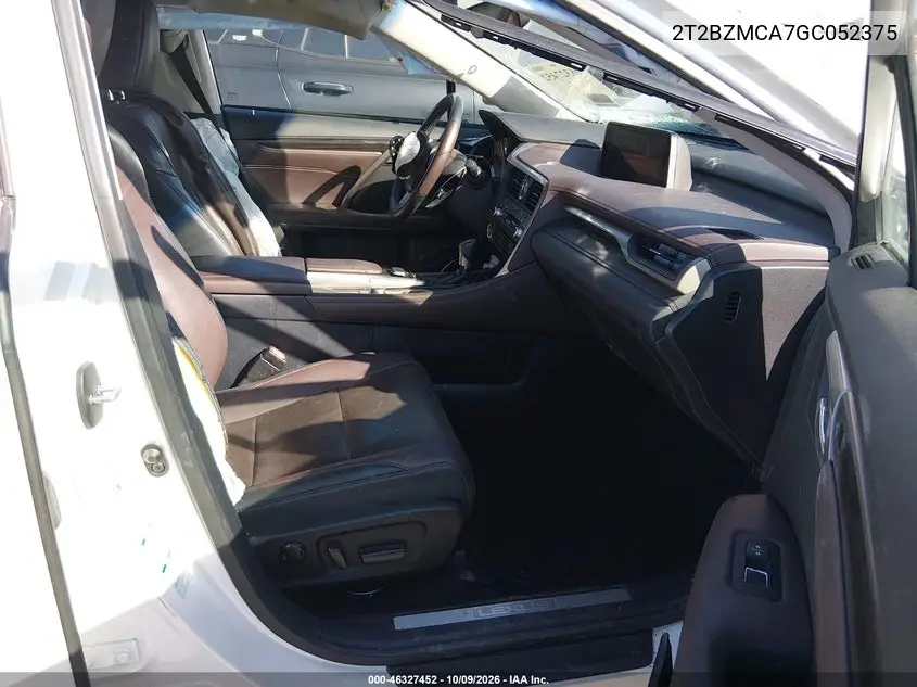 2016 LEXUS RX VIN 2T2BZMCA7GC052375 — фото 5