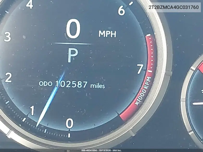 2016 LEXUS RX VIN 2T2BZMCA4GC031760 — фото 16