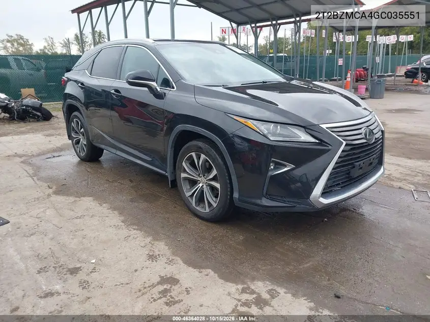 LEXUS RX 2016, VIN 2T2BZMCA4GC035551