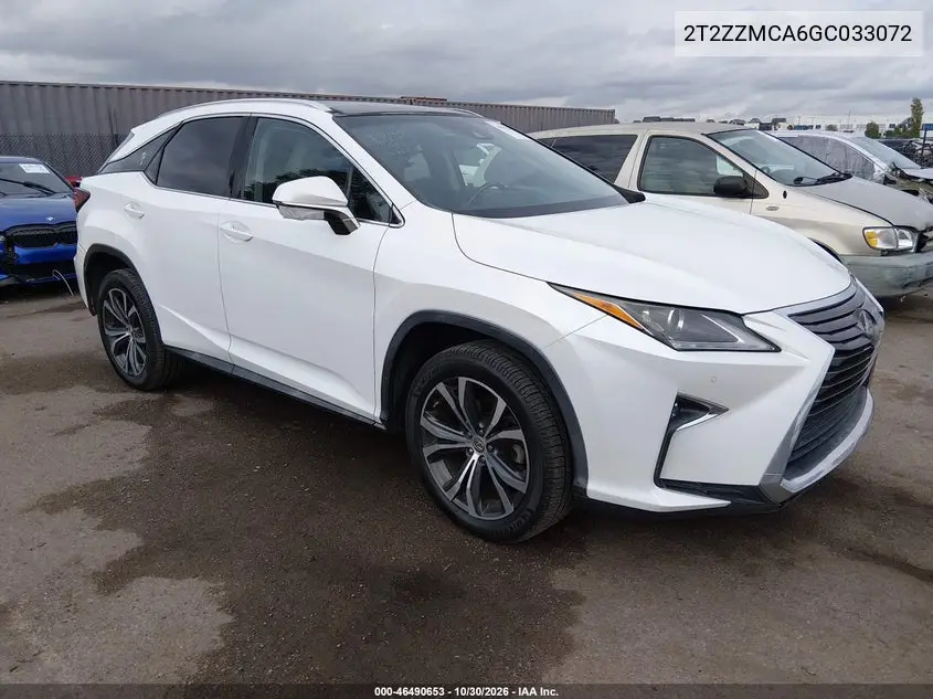 LEXUS RX 2016, VIN 2T2ZZMCA6GC033072