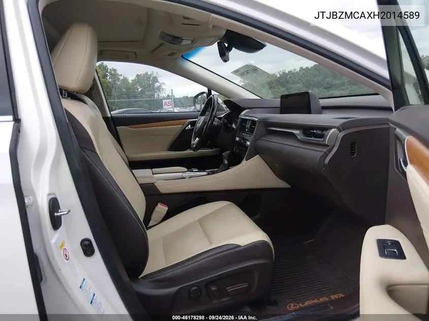 2017 LEXUS RX VIN JTJBZMCAXH2014589 — фото 5