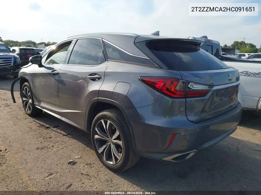 2017 LEXUS RX VIN 2T2ZZMCA2HC091651 — фото 3