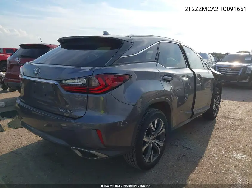 2017 LEXUS RX VIN 2T2ZZMCA2HC091651 — фото 4