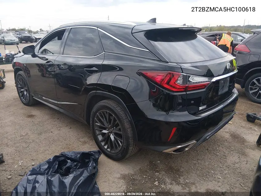 2017 LEXUS RX VIN 2T2BZMCA5HC100618 — фото 3