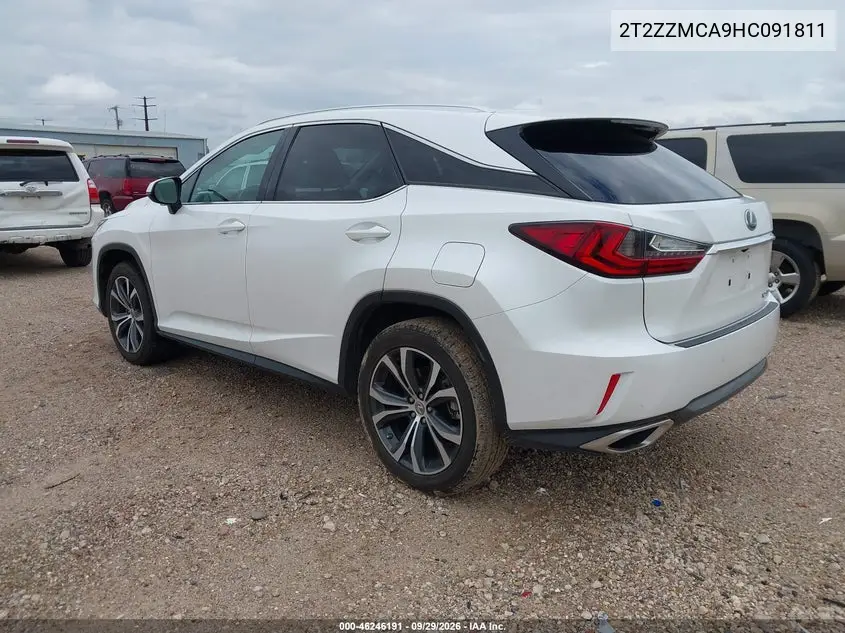 2017 LEXUS RX VIN 2T2ZZMCA9HC091811 — фото 3
