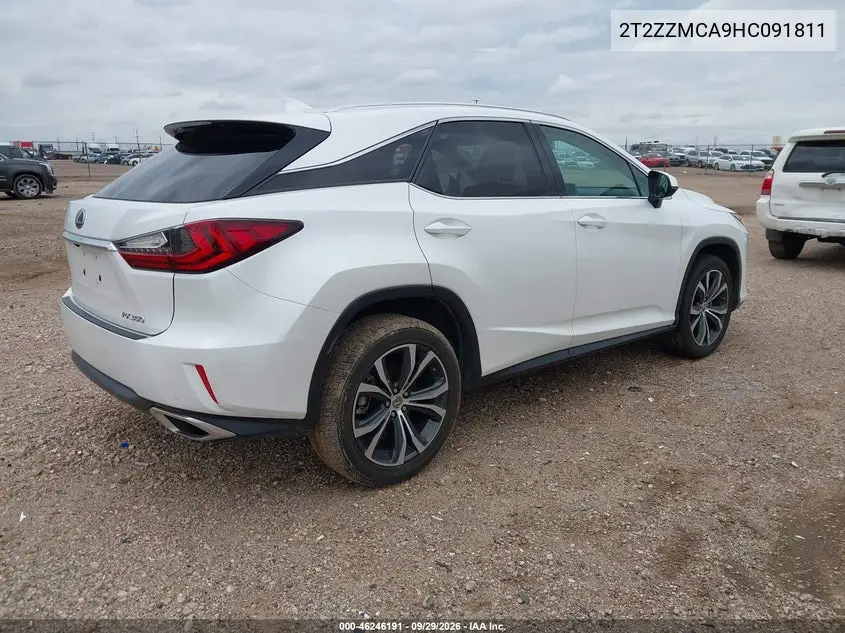 2017 LEXUS RX VIN 2T2ZZMCA9HC091811 — фото 4