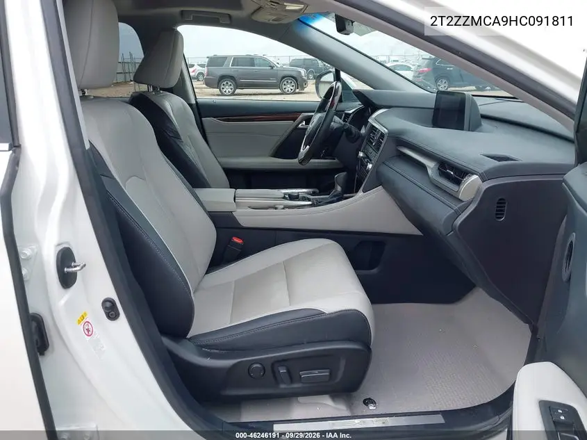 2017 LEXUS RX VIN 2T2ZZMCA9HC091811 — фото 5