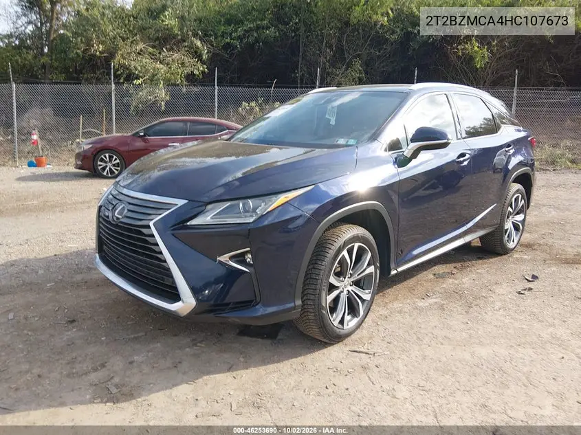 2017 LEXUS RX VIN 2T2BZMCA4HC107673 — фото 2