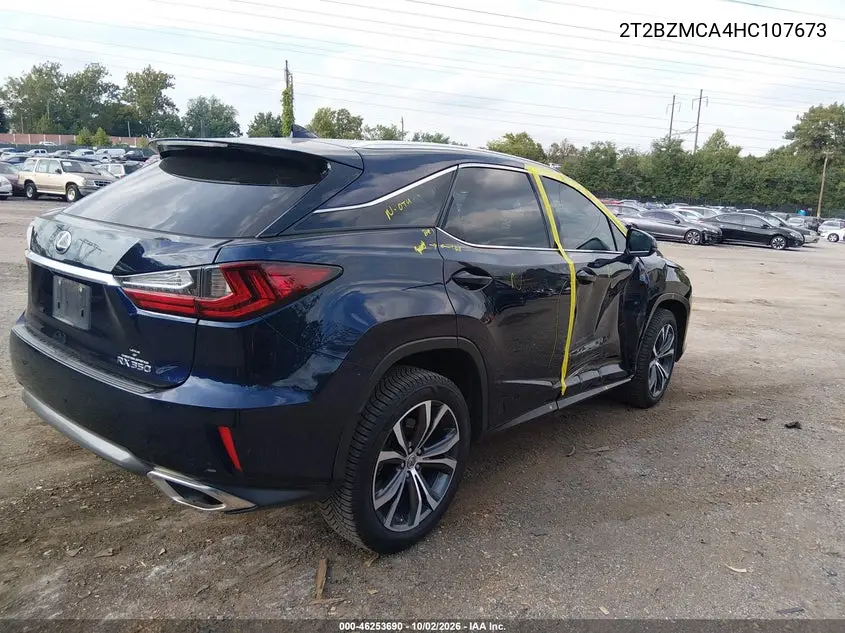 2017 LEXUS RX VIN 2T2BZMCA4HC107673 — фото 4