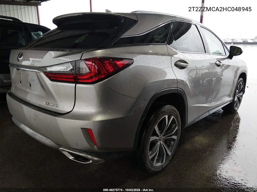 2017 LEXUS RX VIN 2T2ZZMCA2HC048945 — фото 4
