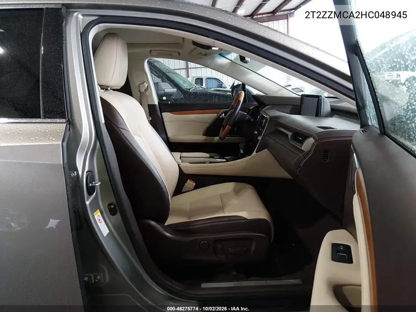 2017 LEXUS RX VIN 2T2ZZMCA2HC048945 — фото 5
