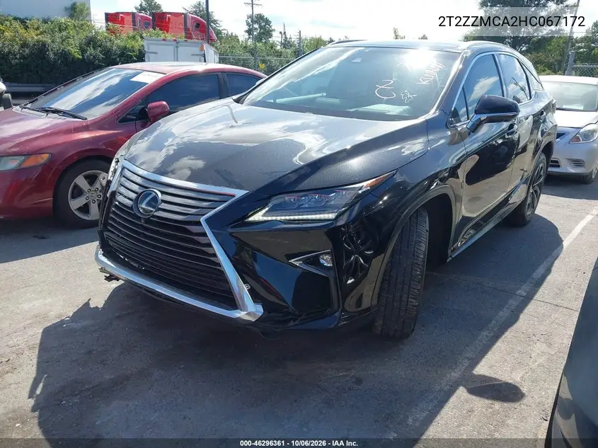 2017 LEXUS RX VIN 2T2ZZMCA2HC067172 — фото 2