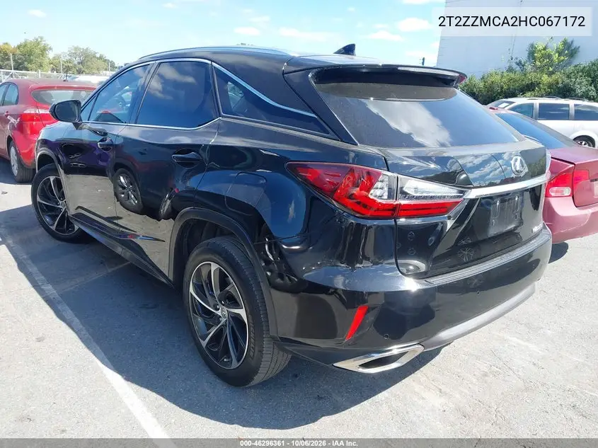 2017 LEXUS RX VIN 2T2ZZMCA2HC067172 — фото 3