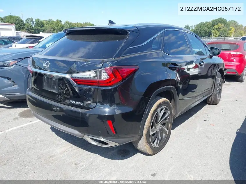 2017 LEXUS RX VIN 2T2ZZMCA2HC067172 — фото 4