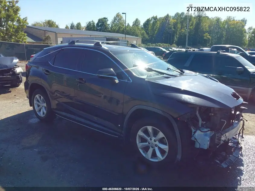 LEXUS RX 2017, VIN 2T2BZMCAXHC095822