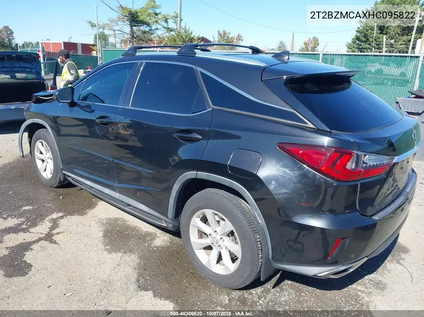 2017 LEXUS RX VIN 2T2BZMCAXHC095822 — фото 3